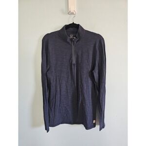 Marine Layer The Air Gorpcore Golfing Hiking Quarterzip Navy Blue Sz. M